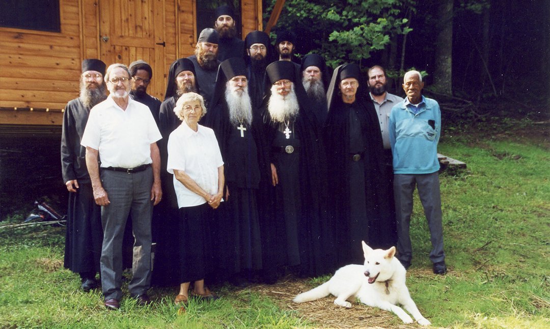 Moe & Nadya Sill with Cyril and the Monks of Holy Cross Monastery
